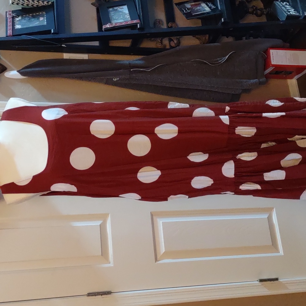 Anthropologie polka dot dress